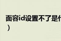 面容id设置不了是什么问题（面容id设置不了）