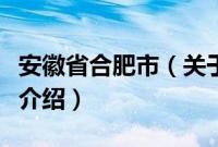 安徽省合肥市（关于安徽省合肥市的基本详情介绍）