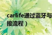 carlife通过蓝牙与手机连接（carlife蓝牙连接流程）