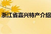 浙江省嘉兴特产介绍（浙江省嘉兴特产列表）