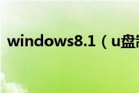 windows8.1（u盘制作安装系统怎么操作）