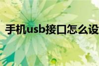 手机usb接口怎么设置（手机usb接口在哪）