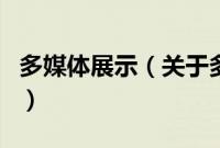 多媒体展示（关于多媒体展示的基本详情介绍）