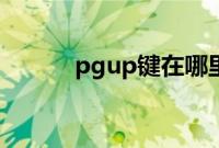 pgup键在哪里（pgup键在哪）