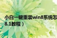 小白一键重装win8系统怎么装（电脑小白一键重装系统win8.1教程）