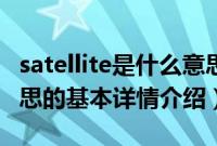 satellite是什么意思（关于satellite是什么意思的基本详情介绍）