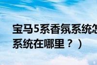 宝马5系香氛系统怎么加香料（宝马5系香氛系统在哪里？）