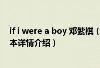 if i were a boy 邓紫棋（关于if i were a boy 邓紫棋的基本详情介绍）