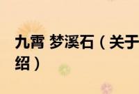 九霄 梦溪石（关于九霄 梦溪石的基本详情介绍）