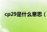 cp29是什么意思（dctevo是什么意思？）