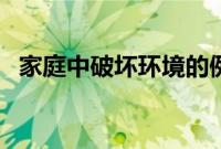 家庭中破坏环境的例子（破坏环境的例子）