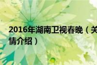 2016年湖南卫视春晚（关于2016年湖南卫视春晚的基本详情介绍）