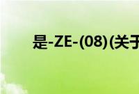 是-ZE-(08)(关于是-ZE-(08)的简介)