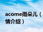 acome雨朵儿（关于acome雨朵儿的基本详情介绍）