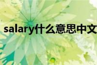 salary什么意思中文翻译（salary什么意思）