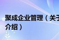 聚成企业管理（关于聚成企业管理的基本详情介绍）