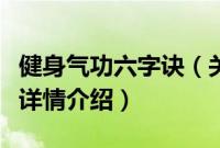 健身气功六字诀（关于健身气功六字诀的基本详情介绍）