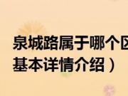 泉城路属于哪个区（关于泉城路属于哪个区的基本详情介绍）