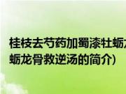 桂枝去芍药加蜀漆牡蛎龙骨救逆汤(关于桂枝去芍药加蜀漆牡蛎龙骨救逆汤的简介)