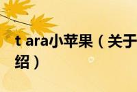 t ara小苹果（关于t ara小苹果的基本详情介绍）