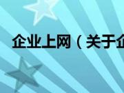 企业上网（关于企业上网的基本详情介绍）