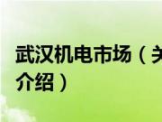 武汉机电市场（关于武汉机电市场的基本详情介绍）