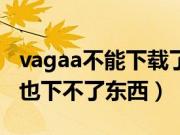 vagaa不能下载了怎么回事（vagaa搜索不到也下不了东西）