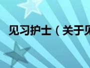 见习护士（关于见习护士的基本详情介绍）