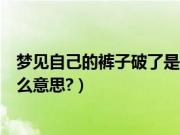 梦见自己的裤子破了是什么意思（梦见自己的裤子破了是什么意思?）