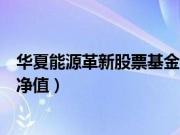 华夏能源革新股票基金的基金经理（华夏能源革新股票基金净值）