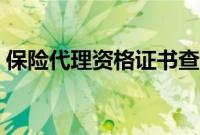 保险代理资格证书查询（保险执业证号查询）