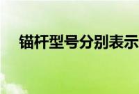 锚杆型号分别表示什么意思（锚杆型号）