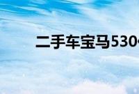 二手车宝马530价格（二手车宝马）