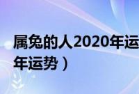 属兔的人2020年运势怎么样（属兔的人2020年运势）