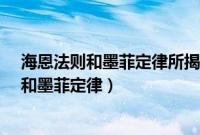 海恩法则和墨菲定律所揭示的事物规律是什么?（海恩法则和墨菲定律）