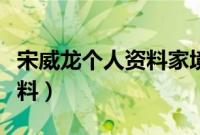 宋威龙个人资料家境以及学历（宋威龙个人资料）