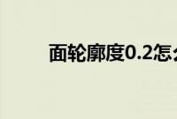 面轮廓度0.2怎么理解（面轮廓度）