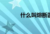 什么叫熔断器（什么叫熔断）