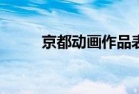 京都动画作品表（京都动画作品）