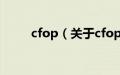 cfop（关于cfop的基本详情介绍）