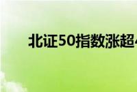 北证50指数涨超4%，荣亿精密2连板