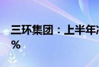 三环集团：上半年净利润同比预增30%—50%