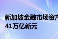 新加坡金融市场资产管理规模年增10%，至5.41万亿新元