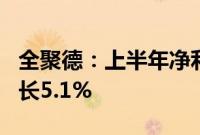 全聚德：上半年净利润2933.96万元，同比增长5.1%