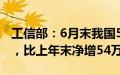 工信部：6月末我国5G基站总数达391.7万个，比上年末净增54万个