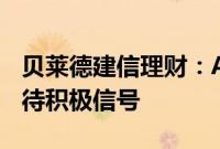 贝莱德建信理财：A股市场估值较低，耐心等待积极信号