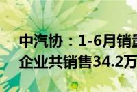 中汽协：1-6月销量排名前十位的MPV生产企业共销售34.2万辆