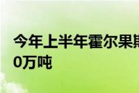 今年上半年霍尔果斯口岸进出口货运量超2000万吨