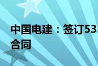 中国电建：签订53.84亿元阿布扎比光伏项目合同