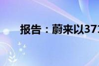 报告：蔚来以3719件发明专利公开量